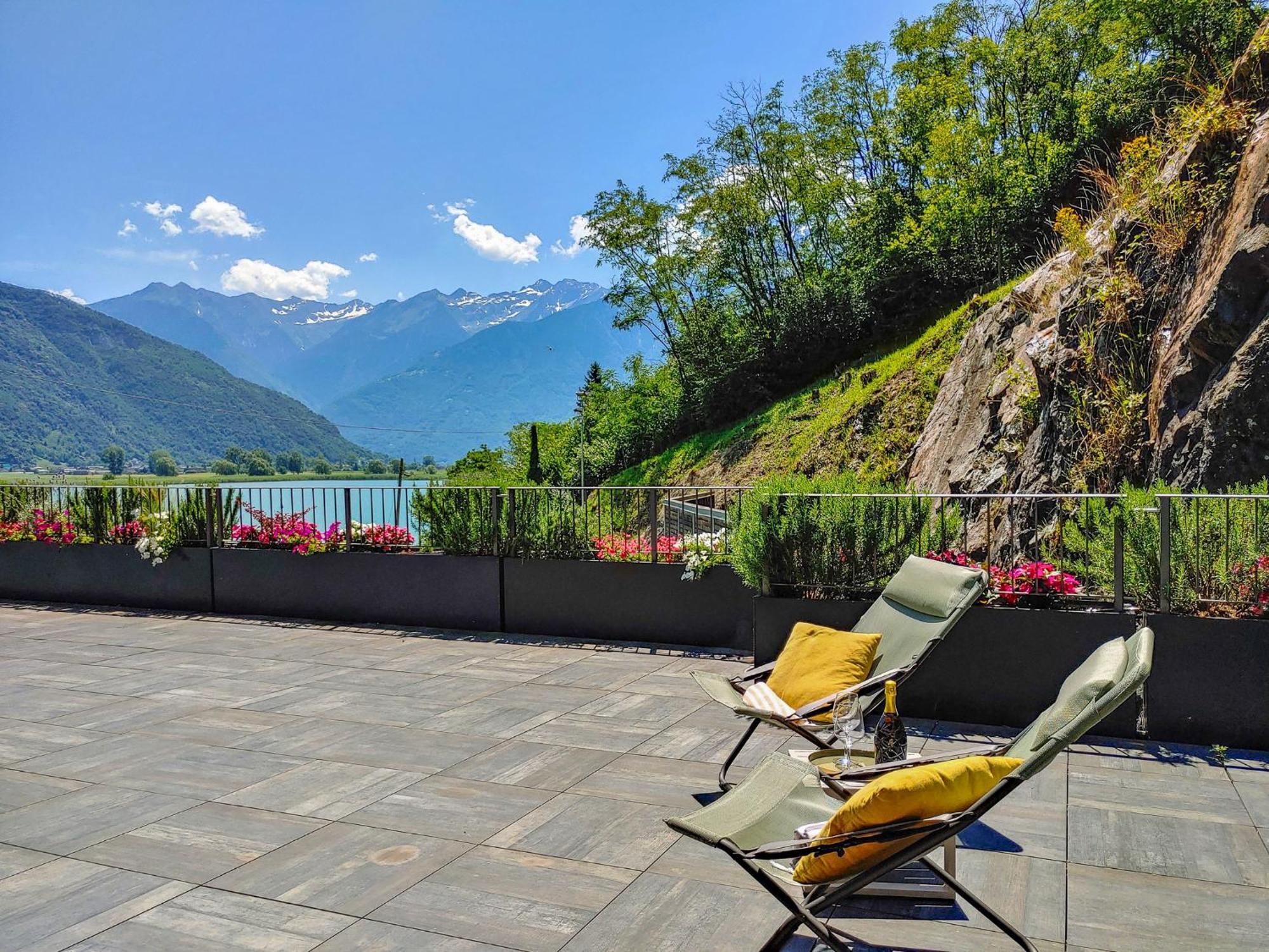 Dascio Vita See Ferienwohnung Mit Dachterrasse Luaran gambar